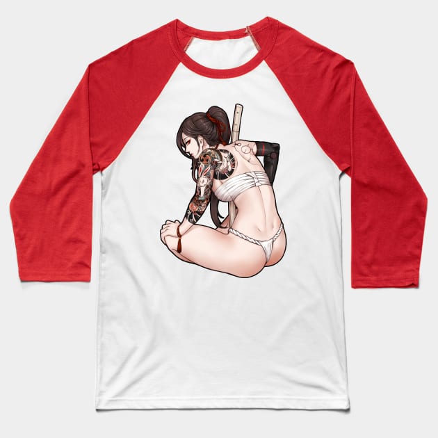 samurai cyborg usagi tatto Baseball T-Shirt by tiwkokon